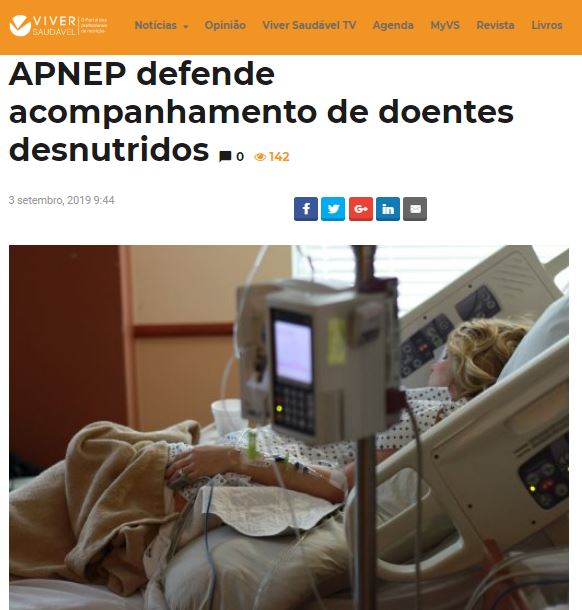APNEP defende acompanhamento de doentes desnutridos